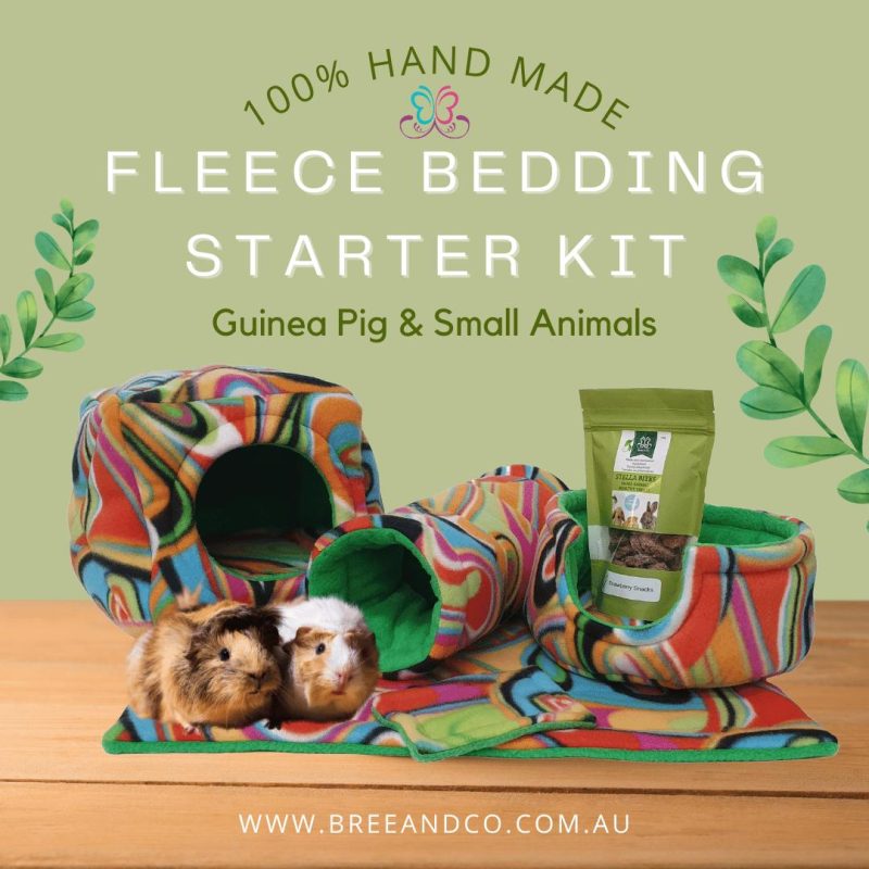 Hand made Guinea pig fleece bedding
