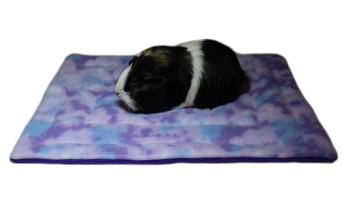 Purple Tie Dye Mat 3 with guinea pig