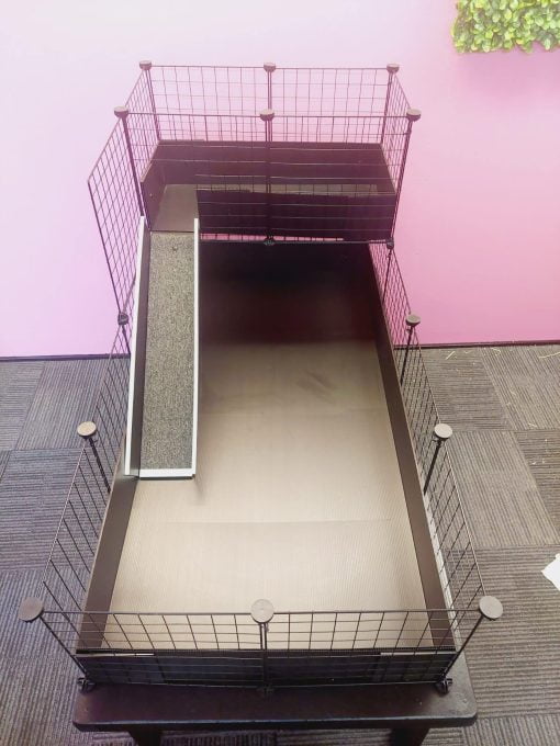 2X4 Guinea Pig C&C Cage with Narrow Loft & Ramp front