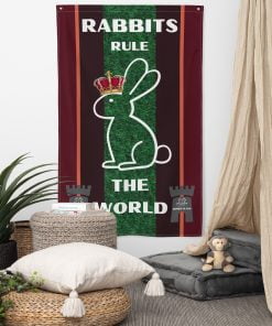 Rabbits rule the world flag